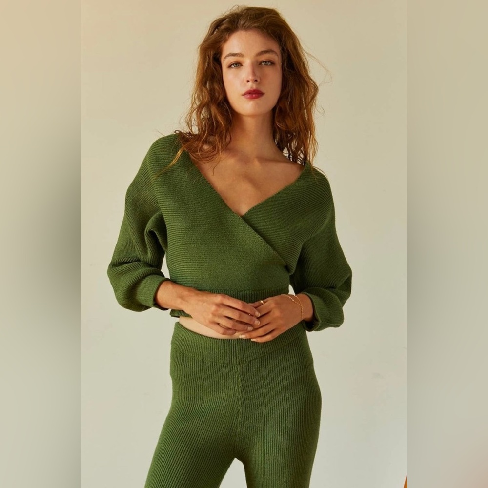 Crescent Green Knit Set